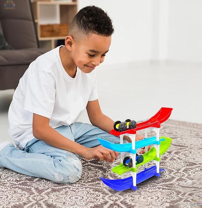 LittleRacer™🏎️ – Compact Ramp Racing Toy for Kids 🎉