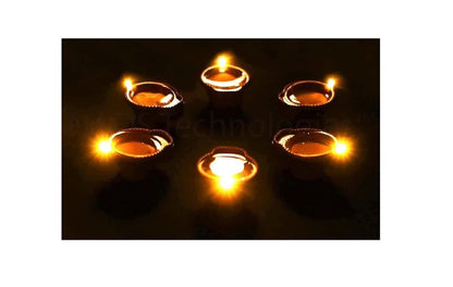 LED Water Sensor Diyas with Ambient Lights