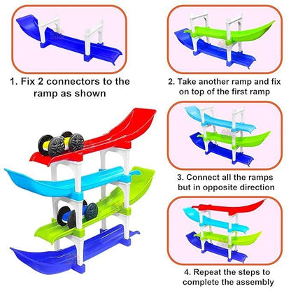 LittleRacer™🏎️ – Compact Ramp Racing Toy for Kids 🎉