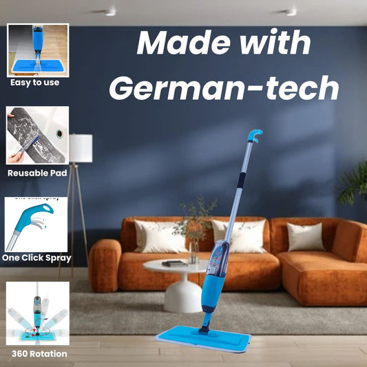 Spray Mop - 360 Degree Handle Wet & Dry Microfiber Floor Spray Mop