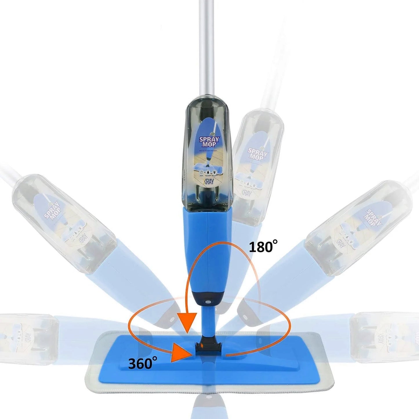 Spray Mop - 360 Degree Handle Wet & Dry Microfiber Floor Spray Mop