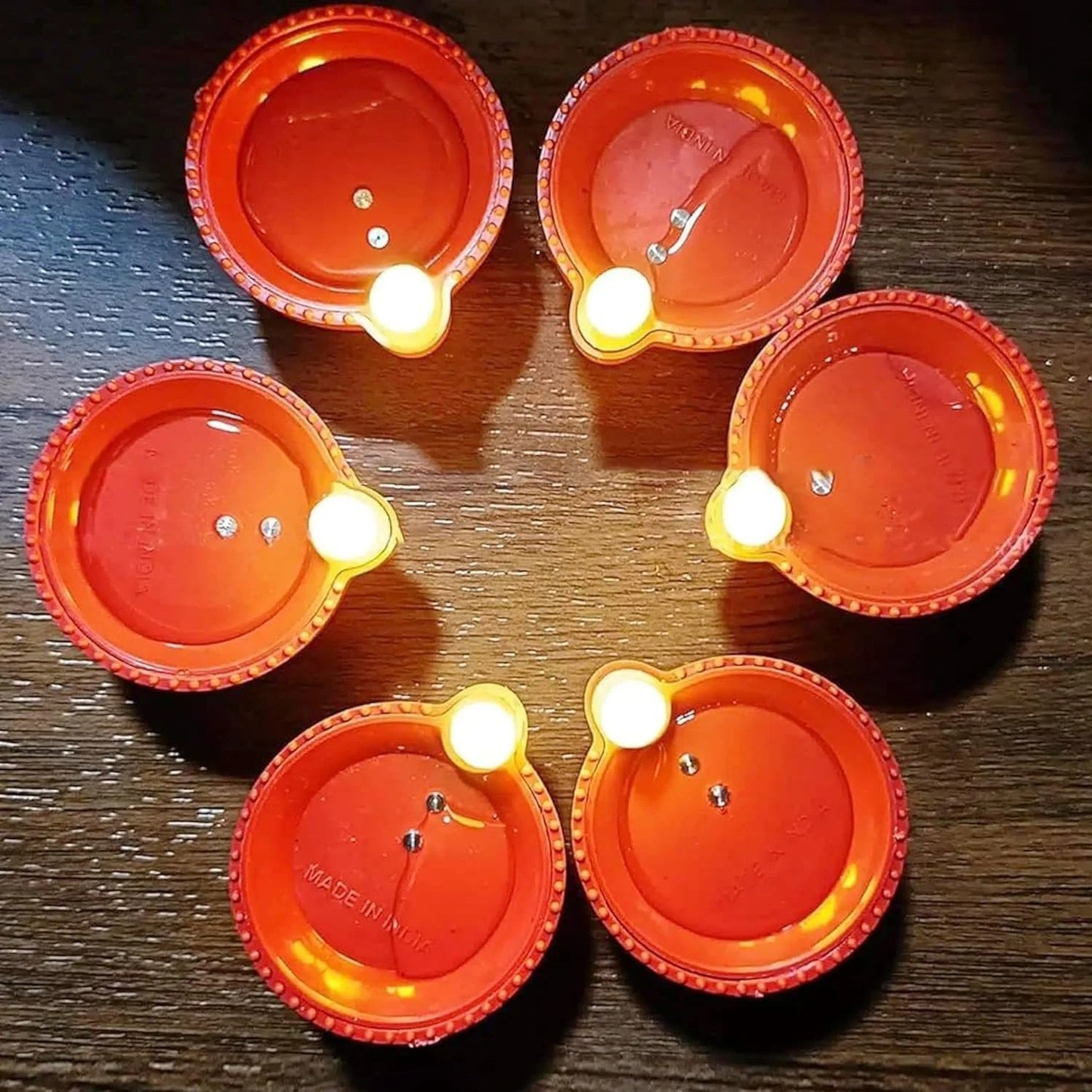 LED Water Sensor Diyas with Ambient Lights